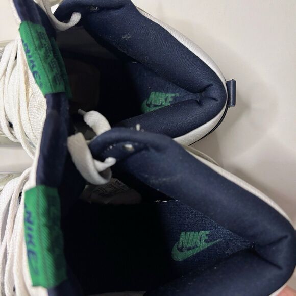 2004 Nike Dunk High Lt Bone Obsidian Classic Green 305287-041 Vintage Cream Y2K